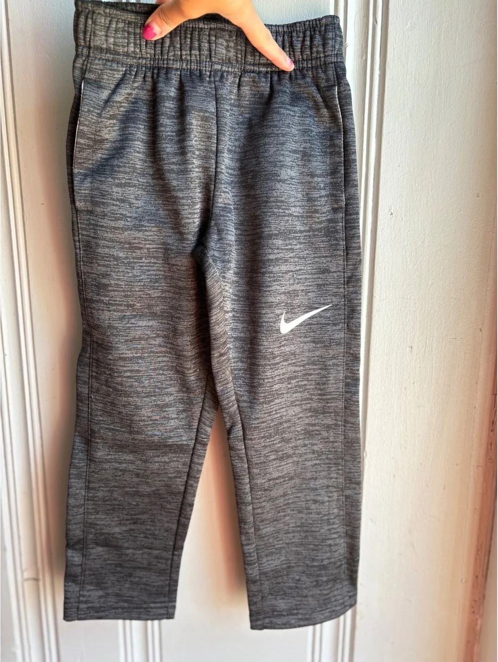 Boys Charcoal Gray Nike Fleece Joggers